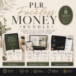PLR digital product bundle: Faceless Money modules, ready-to-resell passive income tools and templates.