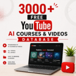 YouTube AI courses and videos database, digital product for online entrepreneurs.
