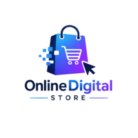 Digital website template for WordPress and Online Digital Store branding.