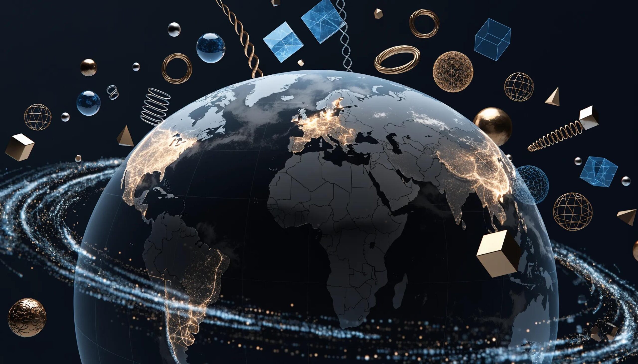 Global digital product market with automation and technological advancements.